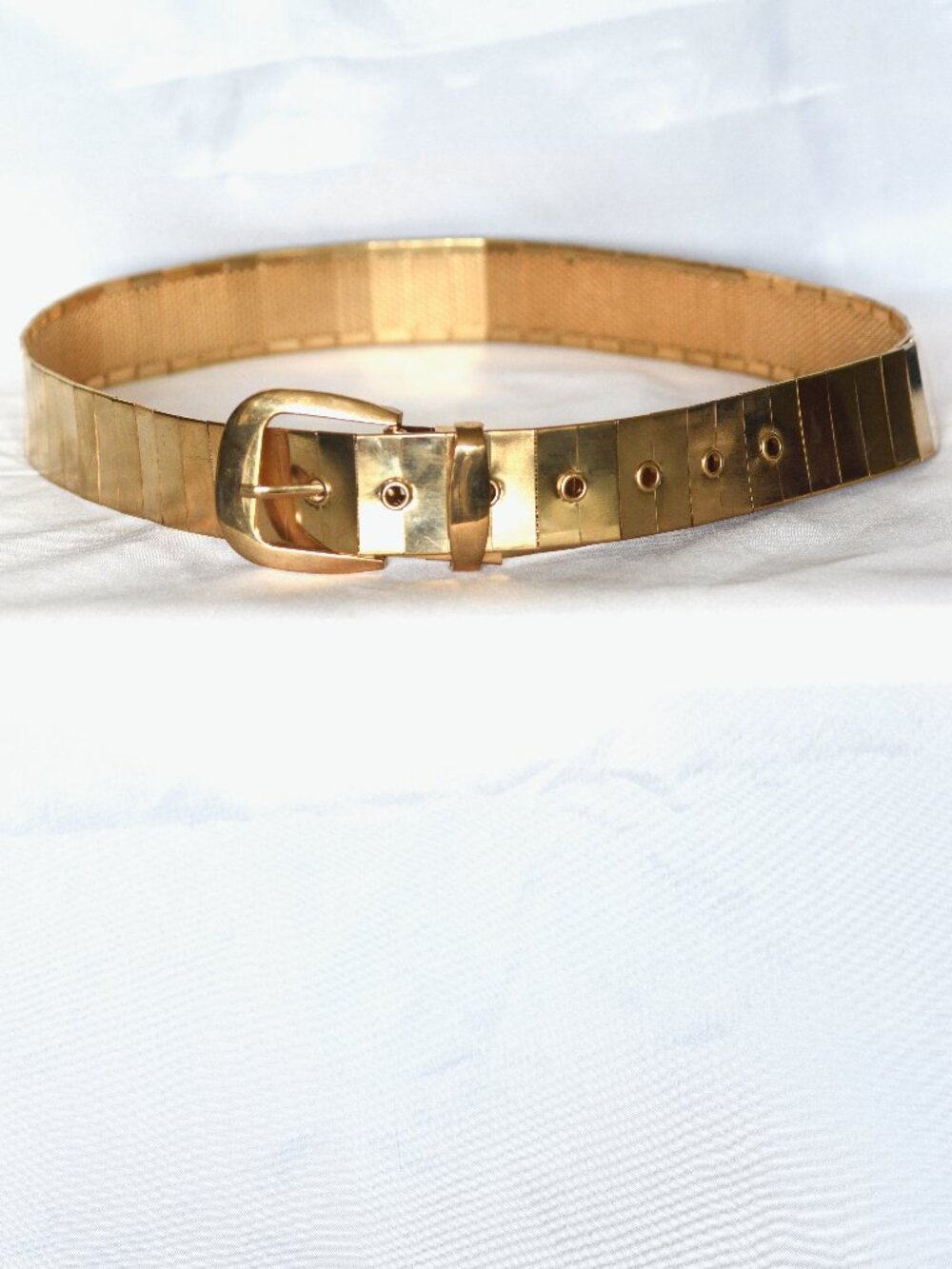 1990's Gold Tone Belt With Mesh Backing